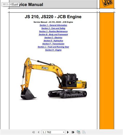 jcb js220 manual location